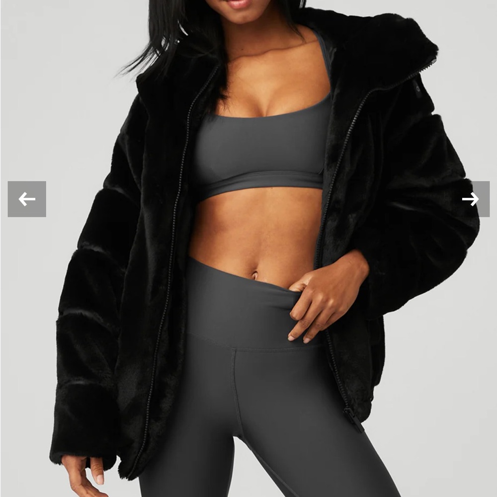 Alo Knock Out Faux Fur Jacket